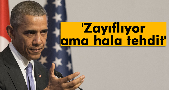 Obama: DAEŞ zayıflıyor ama hala tehdit