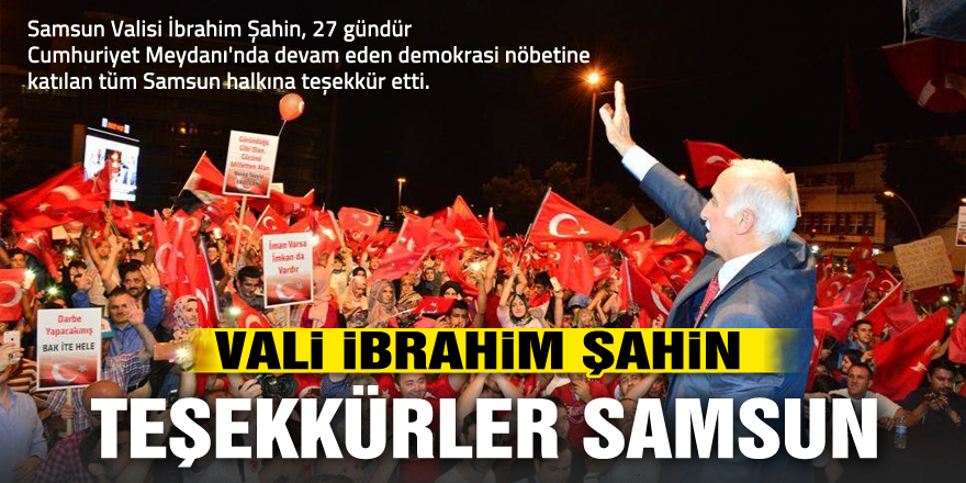 Teşekkürler Samsun