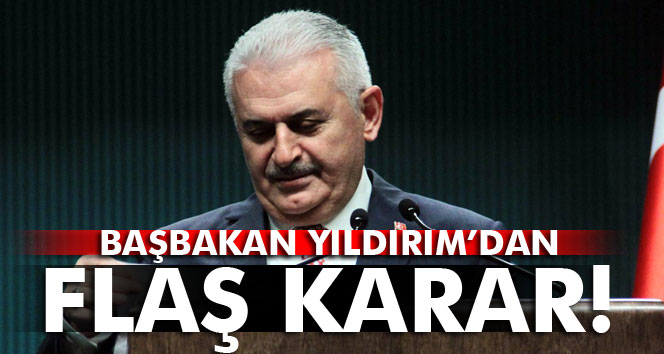 Başbakan Yıldırım, devlet görüşmelerini iptal etti