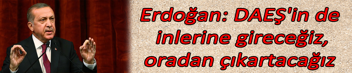 Erdoğan: DAEŞ'in de inlerine gireceğiz, oradan çıkartacağız
