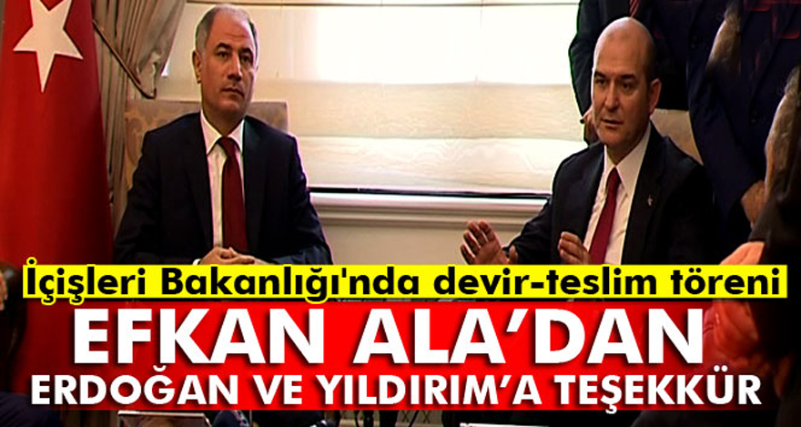 İçişleri Bakanlığı'nda devir-teslim töreni