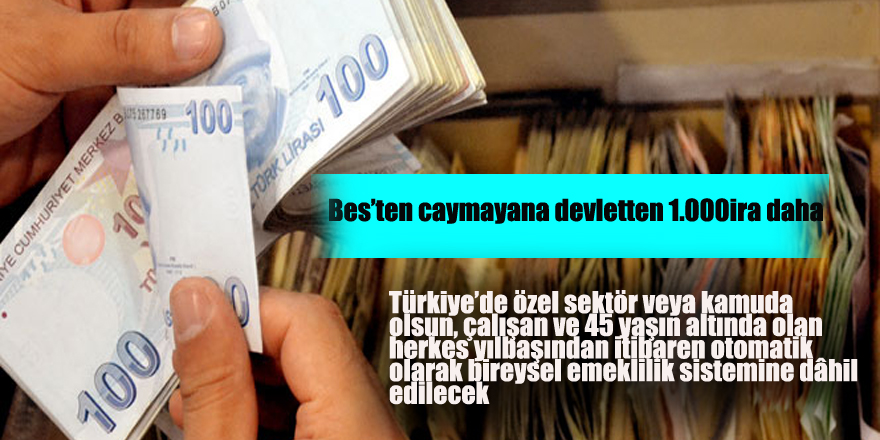 BES'ten caymayana devletten 1.000 lira daha