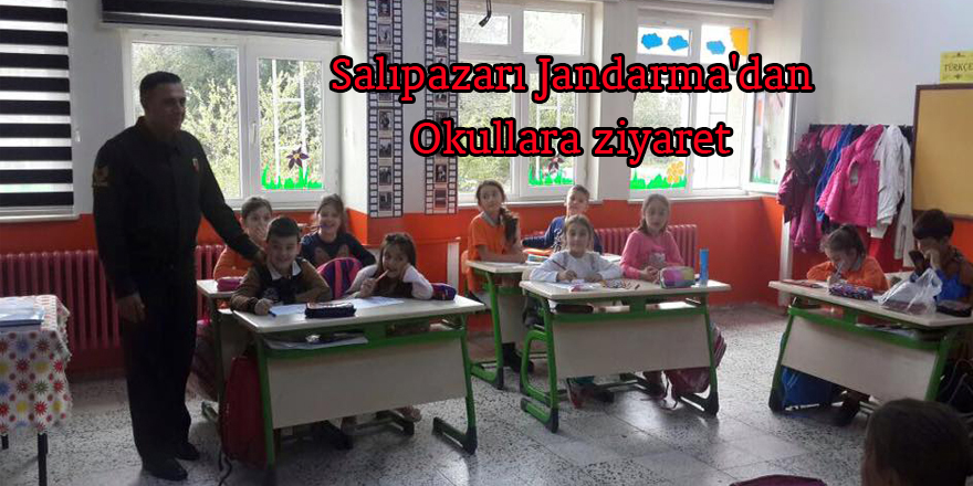 Salıpazarı Jandarma'dan Okullara ziyaret