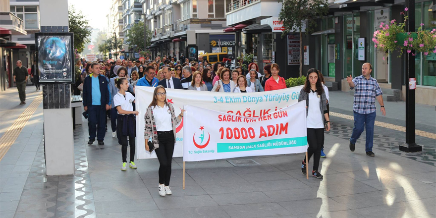 Samsun'da Dünya Yürüyüş Günü etkinliği