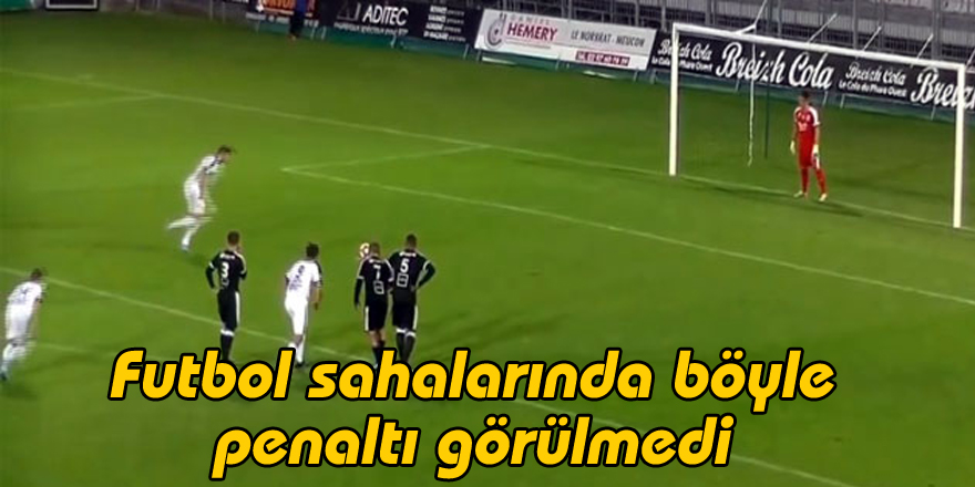 Futbol sahalarında böyle penaltı görülmedi