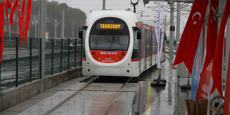  Raylı sistemde Gar-Tekkeköy seferleri başladı