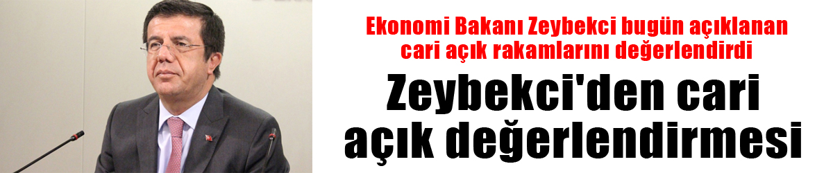 Zeybekci'den cari açık değerlendirmesi