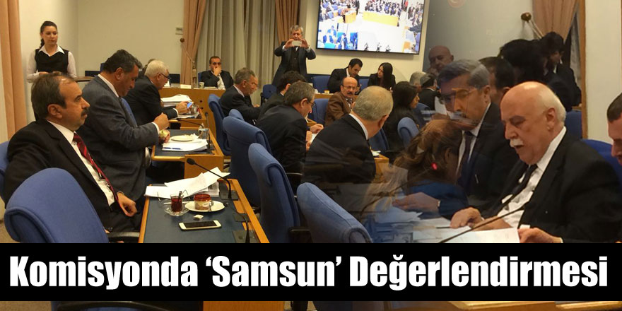 Komisyonda ‘Samsun’ Değerlendirmesi