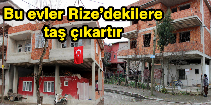  Bu evler Rize'dekilere taş çıkartır 