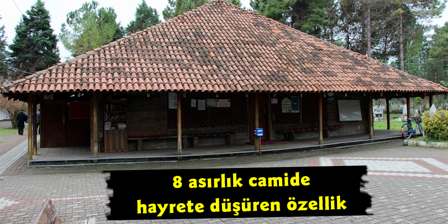 8 asırlık camide hayrete düşüren özellik