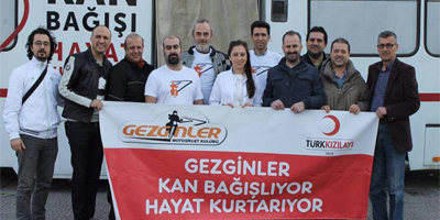 Gezginler Motosiklet Kulübü’nden kan bağışı