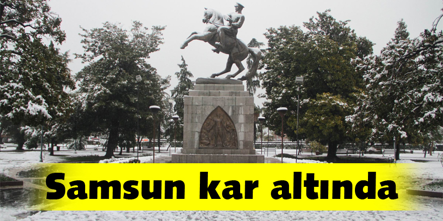 Samsun kar altında