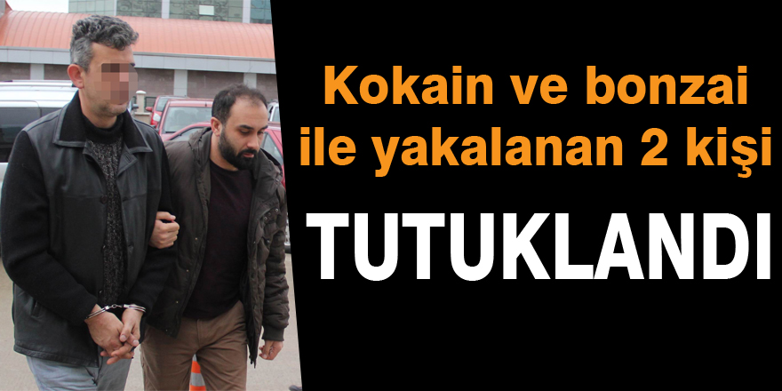 Kokain ve bonzai ile yakalanan 2 kişi tutuklandı