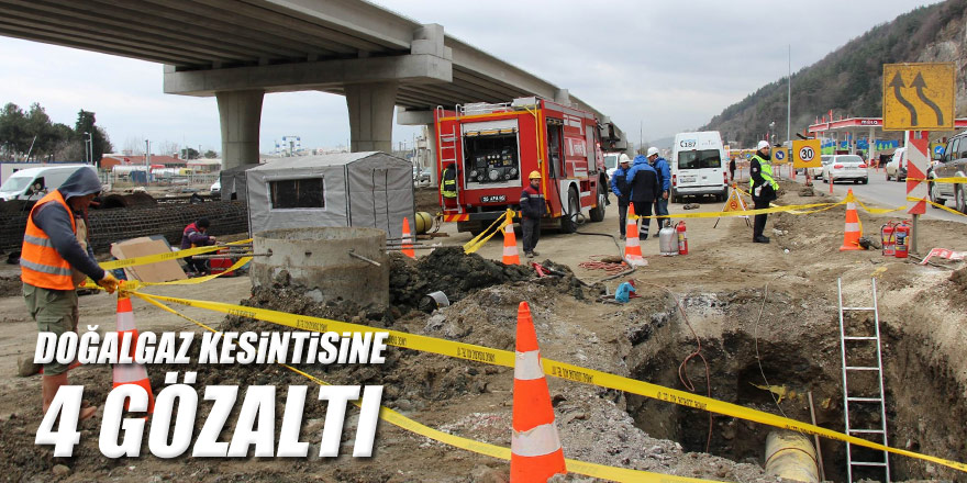 Samsun’da doğalgaz kesintisine 4 gözaltı