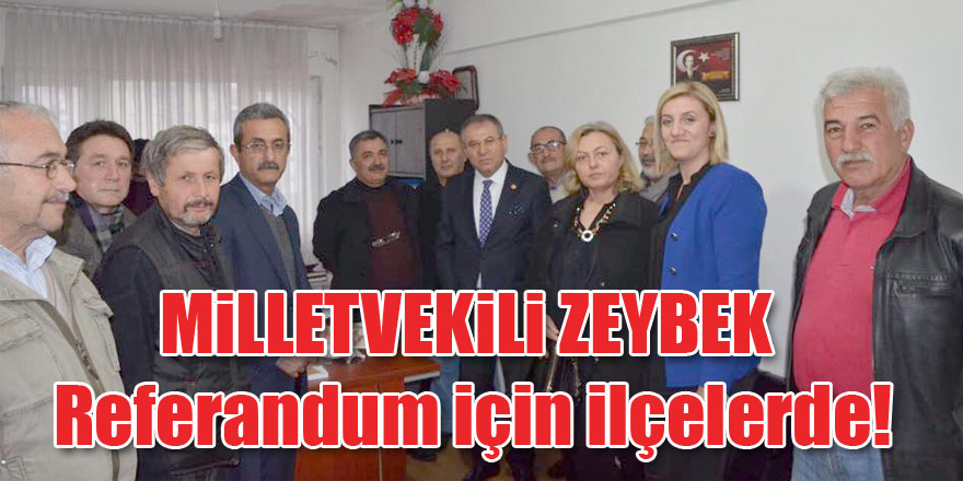 Zeybek Referandum için ilçelerde!