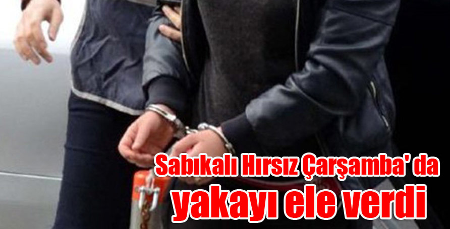 Sabıkalı Hırsız Çarşamba' da yakayı ele verdi