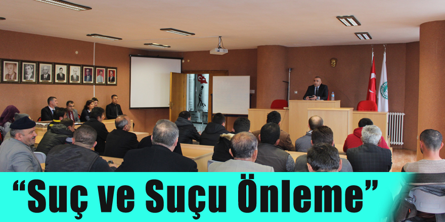 Bülbül’den hükümlere “Suç ve Suçu Önleme” konferansı