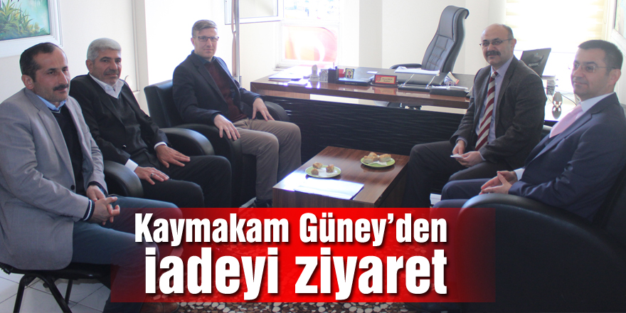 Kaymakam Güney’den iadeyi ziyaret