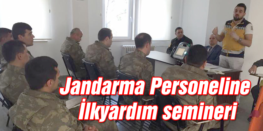 Jandarma Personeline İlkyardım semineri