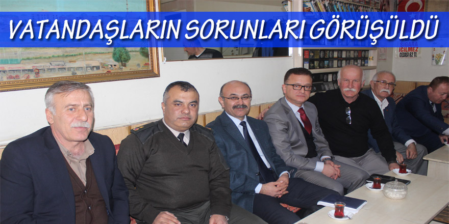 Vatandaşların sorunları görüşüldü