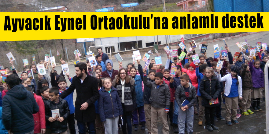 Ayvacık Eynel Ortaokulu’na anlamlı destek