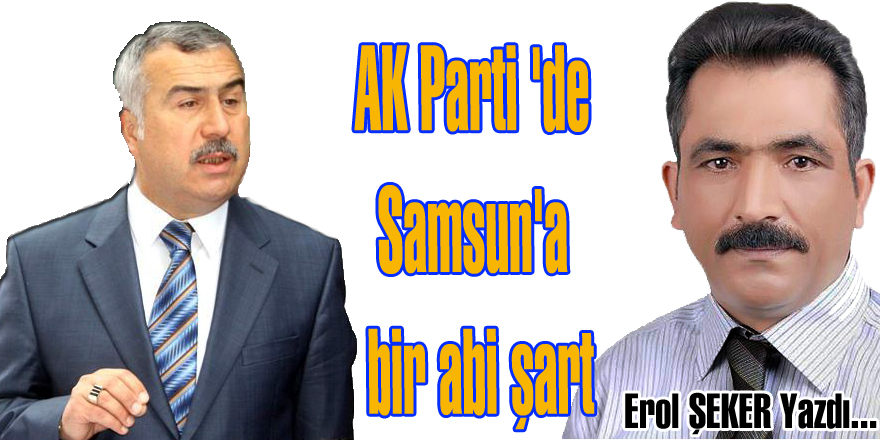 AK Parti 'de Samsun'a bir abi şart