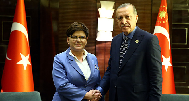 Cumhurbaşkanı Erdoğan, Polonya Başbakanı Syzdlo’la görüştü