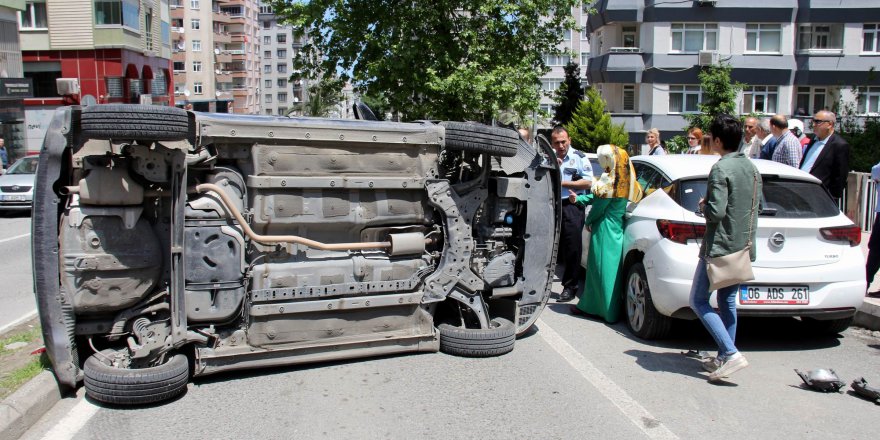 Samsun’da trafik kazası: 1 yaralı