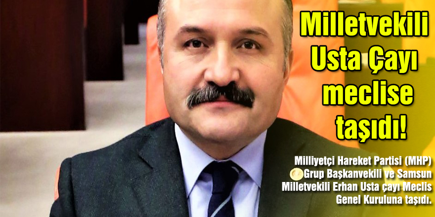 Milletvekili Usta Çayı meclise taşıdı!