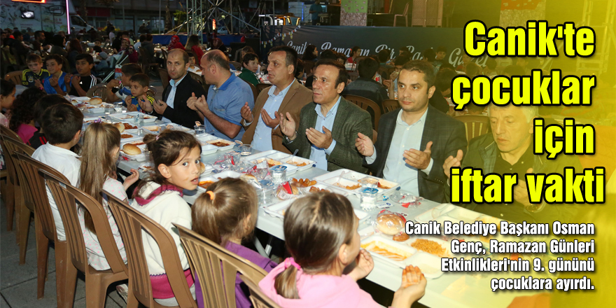 Canik'te çocuklar için iftar vakti