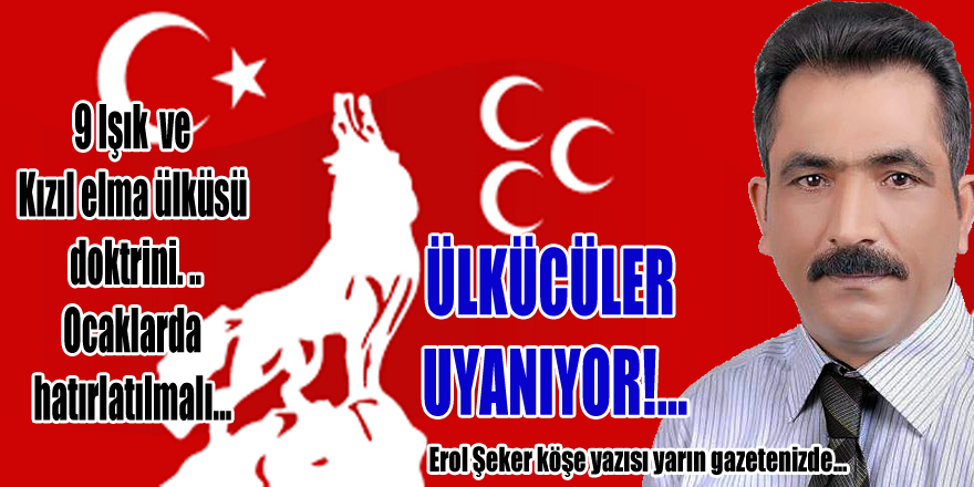 ÜLKÜCÜLER UYANIYOR!...