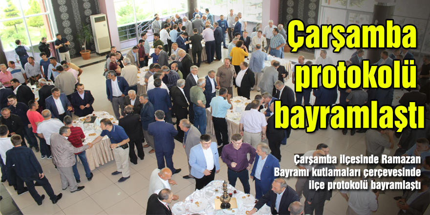 Çarşamba protokolü bayramlaştı