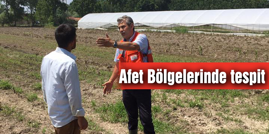 Afet Bölgelerinde tespit