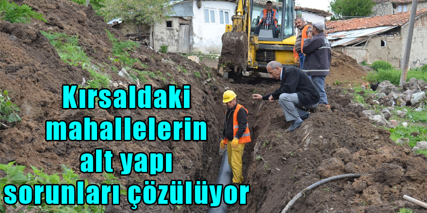 Kırsaldaki mahallelerin alt yapı sorunları çözülüyor