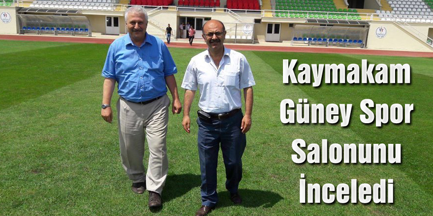 Kaymakam Güney spor salonunu inceledi