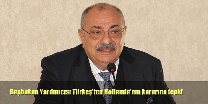 Başbakan Yardımcısı Türkeş’ten Hollanda’nın kararına tepki