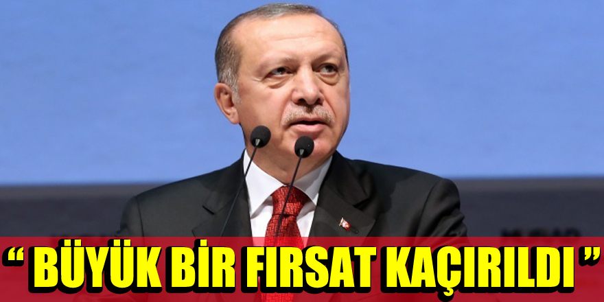 Cumhurbaşkanı Erdoğan'dan Kıbrıs yorumu