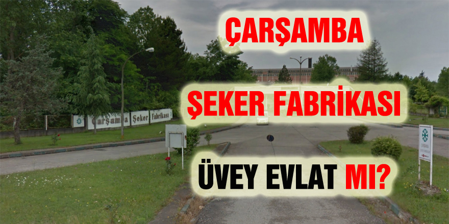 ÇARŞAMBA ŞEKER FABRİKASI ÜVEY EVLAT MI?