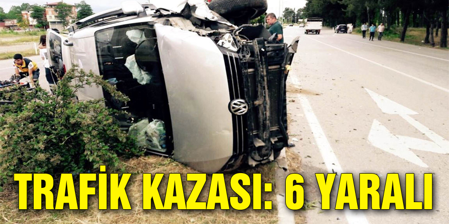 Samsun'da trafik kazası: 6 yaralı