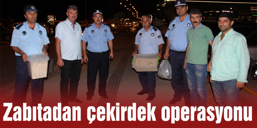 Zabıtadan çekirdek operasyonu