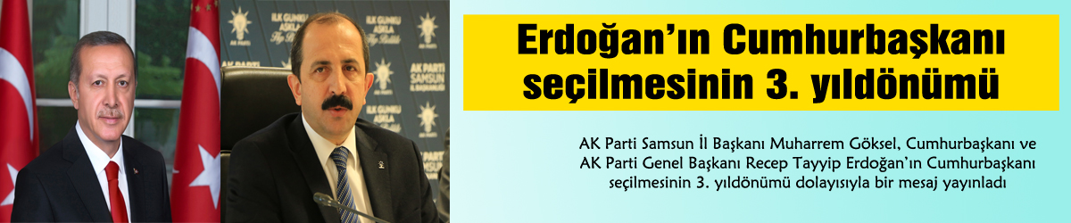 Erdoğan’ın Cumhurbaşkanı seçilmesinin 3. yıldönümü 