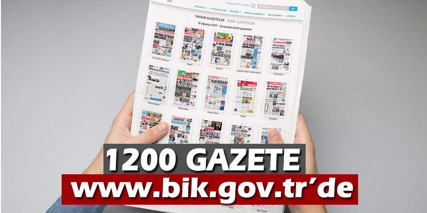 1200 gazete www.bik.gov.tr’de