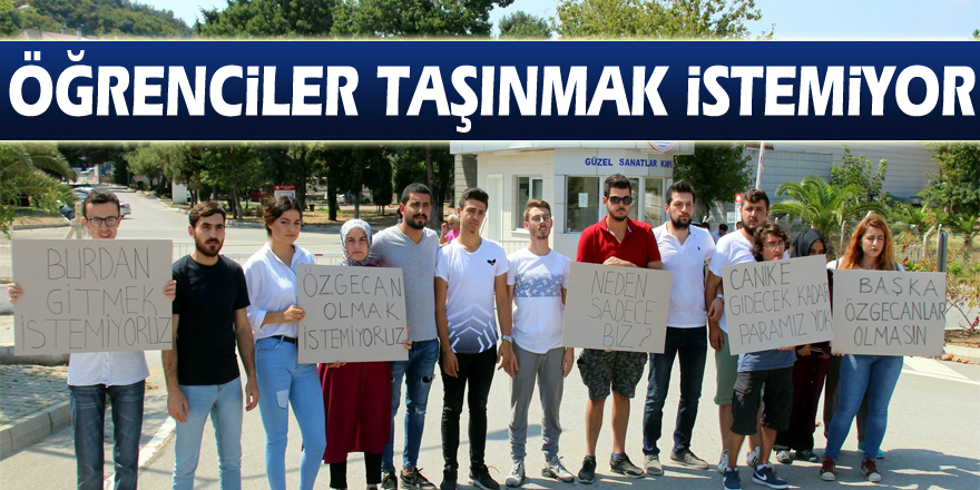 Öğrenciler taşınmak istemiyor