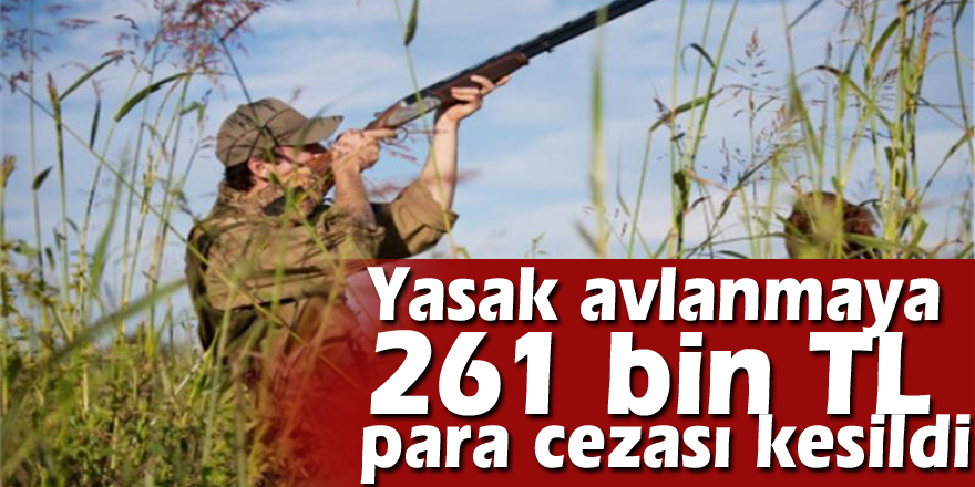 Yasak avlanmaya 261 bin TL para cezası kesildi