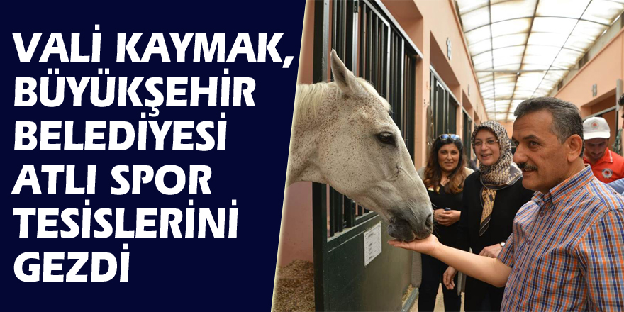 Vali Kaymak, Büyükşehir Belediyesi Atlı Spor Tesislerini gezdi