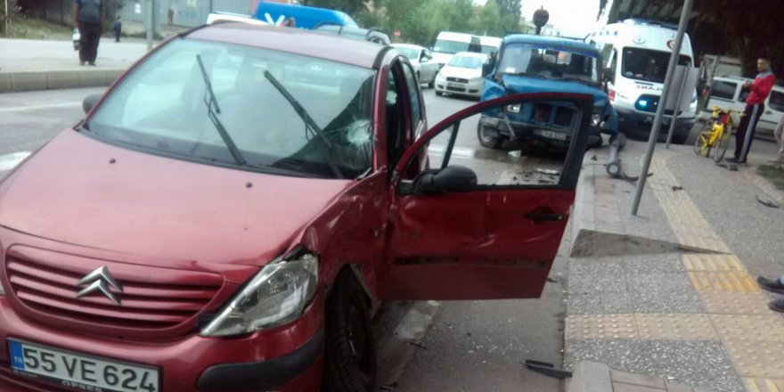 Samsun'da trafik kazası: 1 yaralı