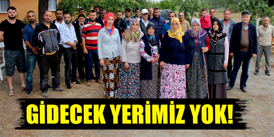 Gidecek yerimiz yok!