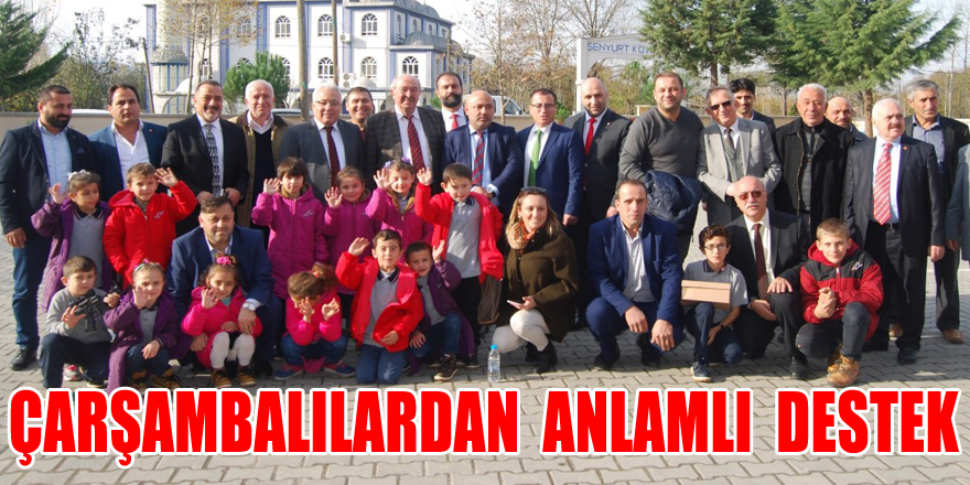 ÇARŞAMBALILARDAN  ANLAMLI  DESTEK