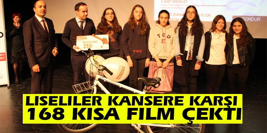 Liseliler kansere karşı 168 kısa film çekti