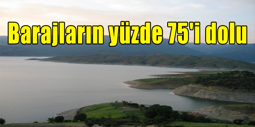Samsun'da barajların yüzde 75'i dolu 